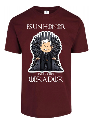 Playera Es Un Honor Estar Con Obrador