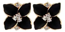 Comprar Aretes Flor Diamante Elegantes Mujer Regalo Colores Bolsita