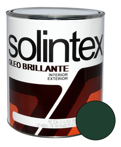 Pintura Oleo Brillante 1gl Verde Solintex
