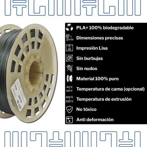 Imagen 5 de 9 de Filamento Pla Impresora 3d * G S T * 1,75mm 320mt X1 Kg Gst