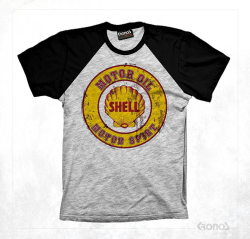 Remera Retro Shell Combustible Oil Garage Vintage Motores