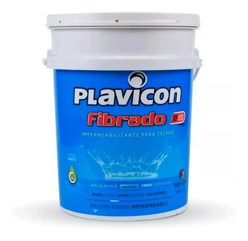 Plavicon Fibrado Impermeabilizante Techo/terraza X 5 Kg