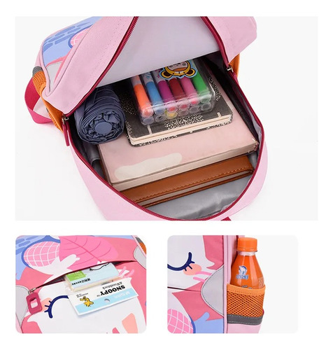Mochila Infantil Animales Unicornio Dino Niño Jardin Escuela