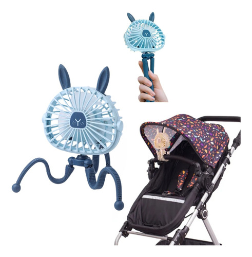 Ventilador Para Carrinho Portátil Multiuso Para Bebe Clingo