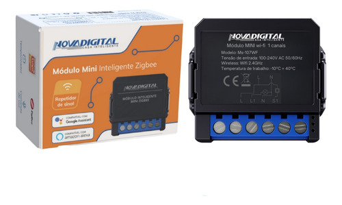 Módulo Mini Zigbee Smart Switch Tuya Novadigital Ms-104z