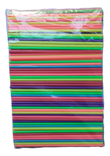 Palito  Chupetines X 100unidades De 10cm Multicolor Fluor