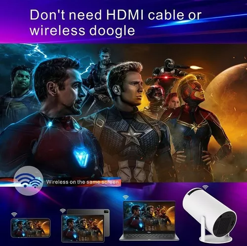 Proyector Mini Cañon Led 4k Smart Tv Android 8000 Lúmenes