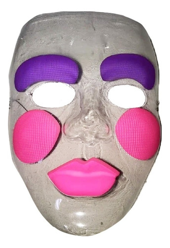 Careta Mujer Cristal Fluo Halloween X 1