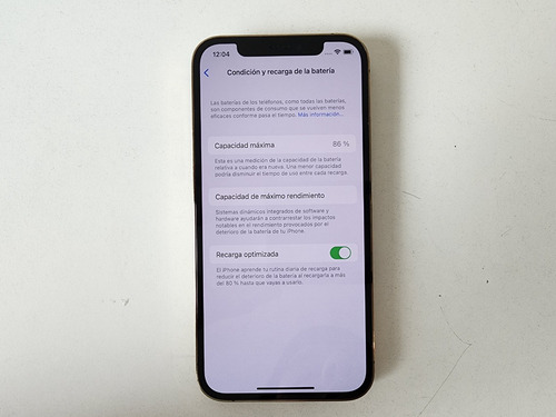 iPhone 12 Pro 128gb Bateria Al 86% - Sin Accesorios