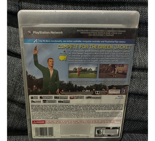 Masters Collectors Edition Ps3 Playstation 3 Tiger Woods Pga (Usado)