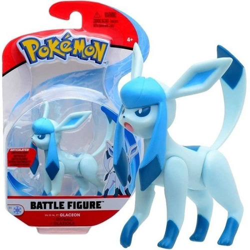 Imagem 1 de 2 de Pokémon Figuras De Ação - Glaceon Battle Figure Pack - Sunny