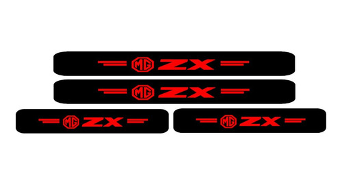 Sticker Adhesivo Cubre Zocalo Mg Zx Fibra Carbono 5d