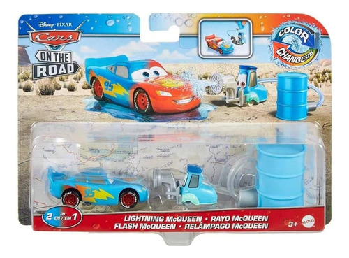 Disney Cars Pixar Rayo Mcqueen Y Guido Mattel Cambian Color