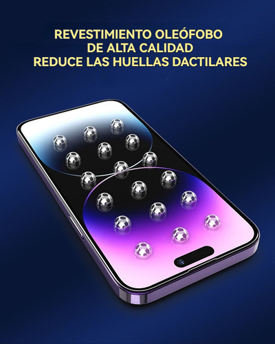 USDILU Mica Cristal Templado Para iPhone 16 Pro 6.3 Pulgadas 1 Pcs Protector Pantalla Hd Fácil Instalación Sin Burbujas Cobertura Total Compatible Con Estuches