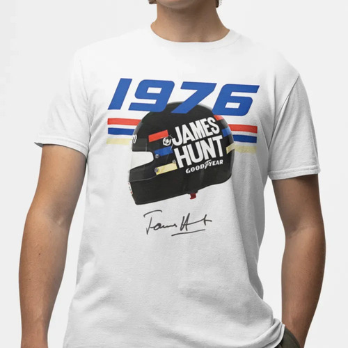 Camiseta Algodão Premium F1 James Hunt 1976