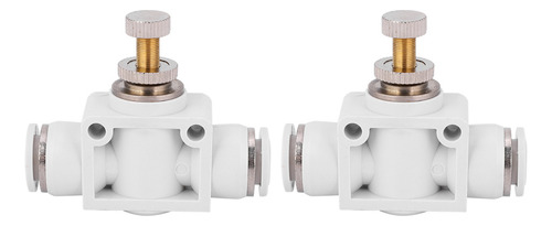 Válvula De Control De Velocidad De Aire Blanca De 2 Piezas,