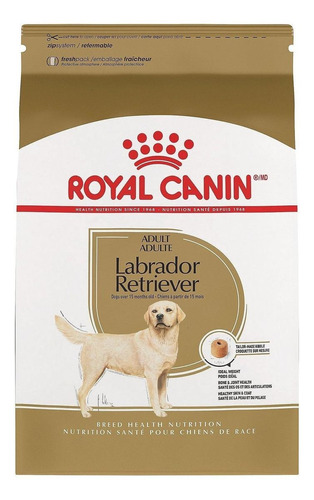 Alimento Royal Canin Breed Health Nutrition Labrador Retriever para cão adulto de raça grande sabor mix em sacola de 12kg