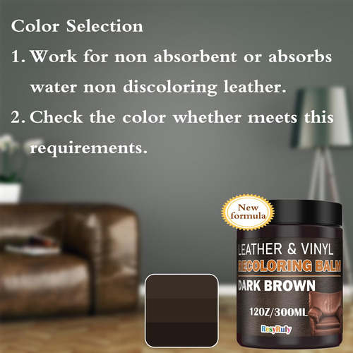 Bálsamo Recolorante Para Cuero, Kit De Reparación De Tinte P