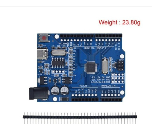 Placa De Desarrollo Uno R3 Compatible Tipo Usb C