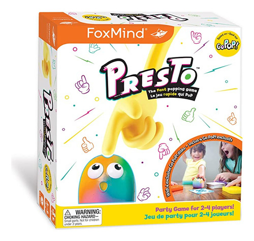 Foxmind Go Pop Presto Fidget Popping Juego Para 2-4 Jugador.