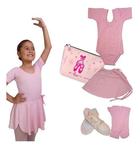 Roupa Infantil De Ballet Manga Curta Adolescente, K5