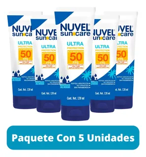 Protector Solar Fps 50 Nuvel Suncare 120 Ml 5 Pack