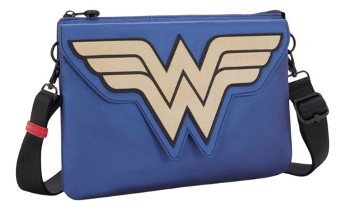 Bolsa Kipling Riri Mujer Maravilla (original) Azul Metálico Lisa Níquel Azul Metálico