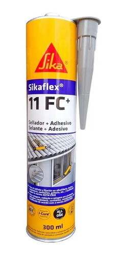 Sellante Sikaflex 11fc Plus Gris 300ml Sika Construccion