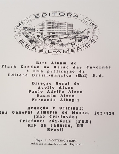Hq Flash Gordon No Reino Das Cavernas Reprint 1974 Ebal (Usado)