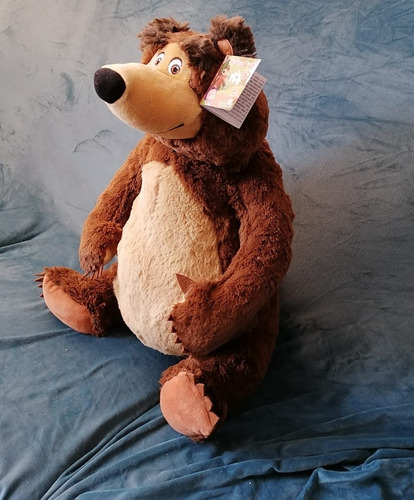 Imagen 5 de 6 de Masha Y El Oso Peluche Oso Original Simba 50 Cm Se Sienta