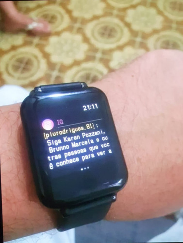 Relógio Smartwatch B57 Hero Band 3 Android Samsung iPhone