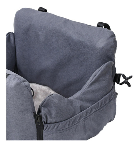 Asiento De Coche Para Perros, Cojín Extraíble, Nido Gris