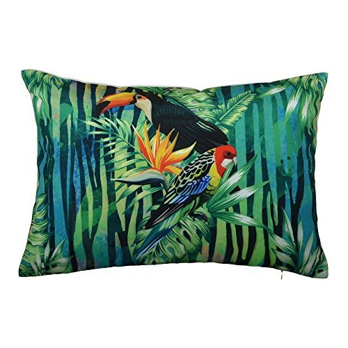 Fundas De Almohada De Loros Decorativos Selva Hojas De ...