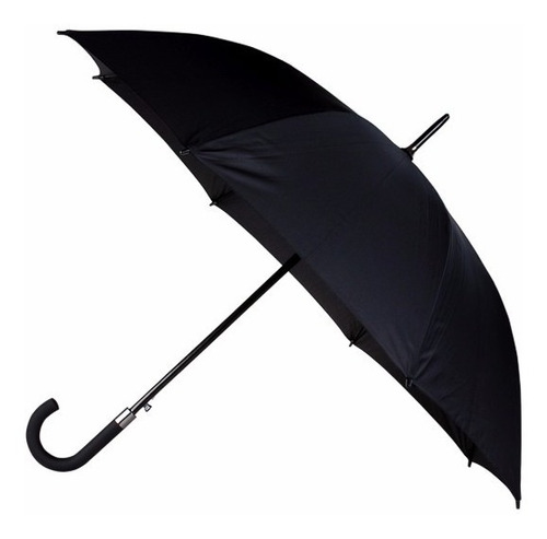 Paraguas Largo Pierre Cardin Negro Elegante Y Resistente