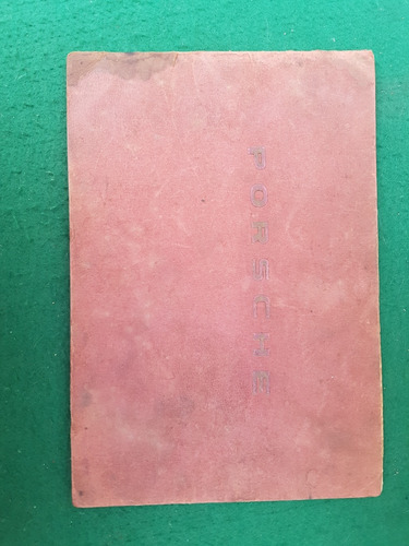 Manual Proprietário Genuíno Porsche 356 1955 (Usado)