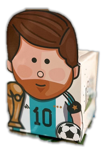 Cajitas Personalizadas Messi La Seleccion Mundial X10 