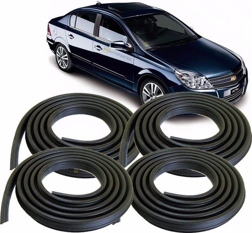 Kit Borrachas De Vedação Vectra 2009 2010 2011 4 Portas
