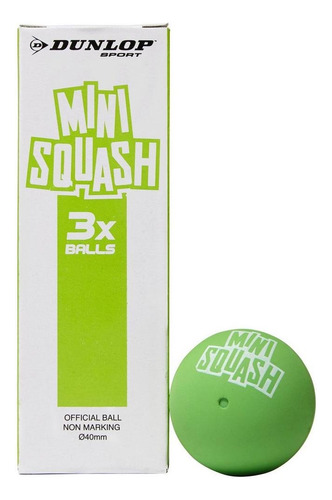 Dunlop Comp Mini Squash Verde Talla Unica