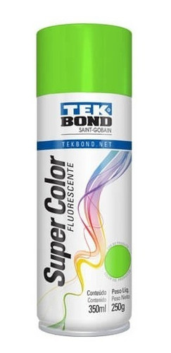 Pintura Tek Bond Aerosol Fluorescente 350ml Verde