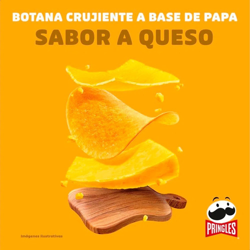 Imagen 4 de 10 de Papas Fritas Pringles Snack Salado Queso - 01mercado