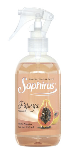 Aromatizador Textil Saphirus Fragancia: Papaya 250ml X24unid