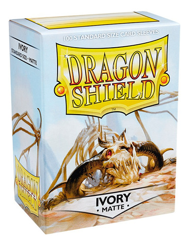 100 Protectores Estandar Mate Ivory Dragon Shield