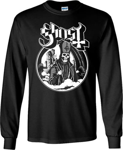 Ghost Playeras Manga Larga Para Hombre Y Mujer D9