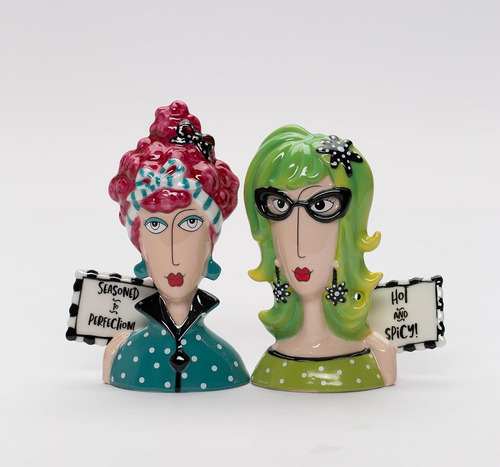 Salero Y Pimentero Picante De Porcelana Fina Dollymama's Lad
