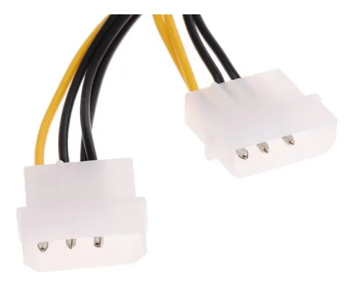 Adaptador Dual Pci-e De 4 Pines A 8 Pines (6+2 Pines)
