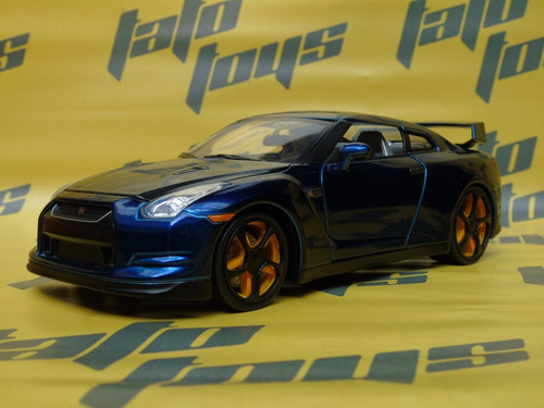 Carro Metálico Escala 1 /24 Nissan Gt-r  Marca Jada