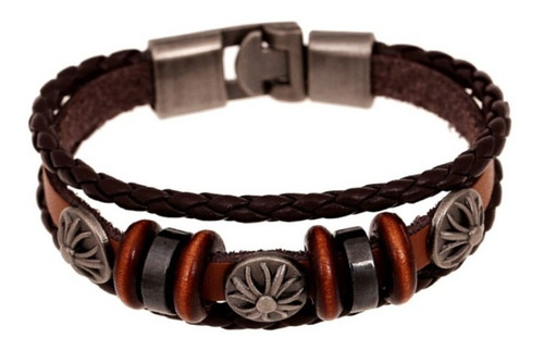 Pulsera Brazalete De Cuero Unisex