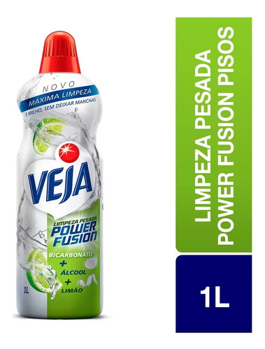 Veja Limpeza Pesada Power Fusion limão 1 Litro