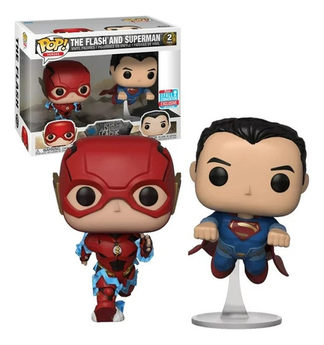 Funko Pop The Flash And Superman 2pack Fall Convention 2018