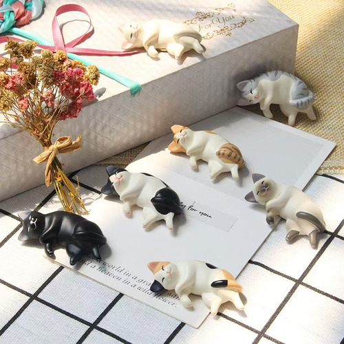Imán Decorativo Para Nevera Con Forma De Gato En 3d, 7 Unida